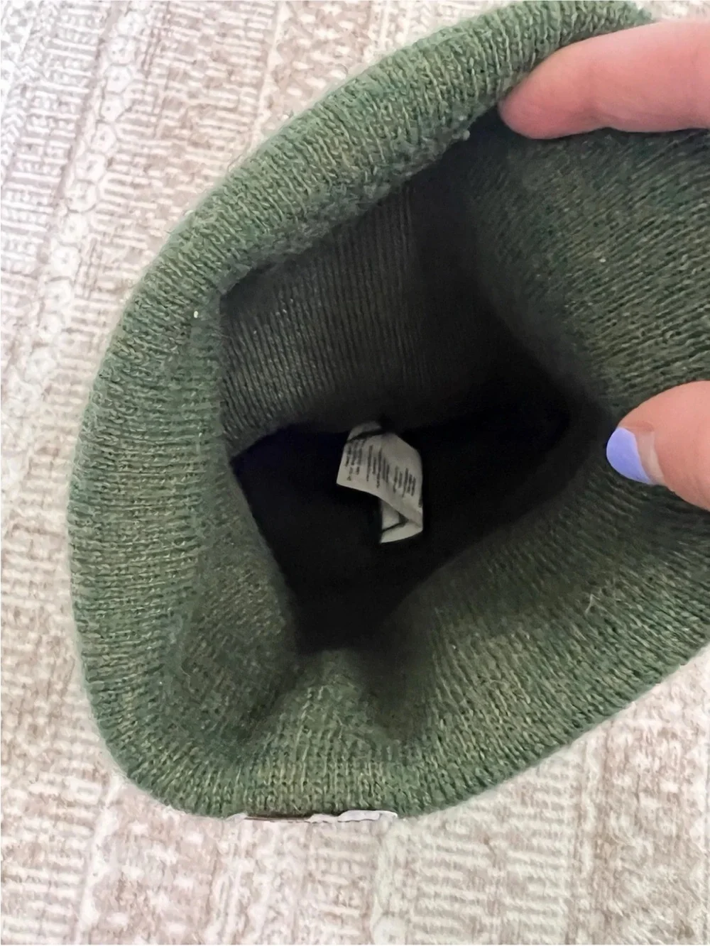 Carhartt Green Solid Knit Cuffed Beanie Watch Cap Hat Youth One Size